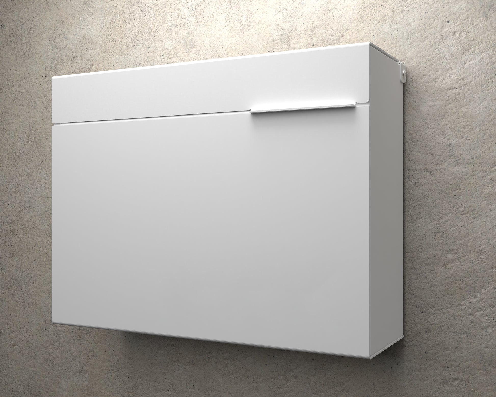 White Mailbox White Text