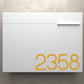 White Mailbox Orange Text