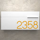 White Mailbox Orange Text